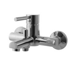 Badewanne Armatur klassich Einhebelmischer Chrom 15cm