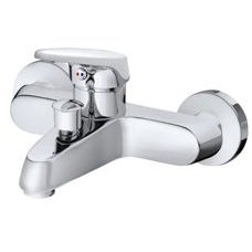 Badewanne Armatur Einhandbedienung Wasserhahn Chrom 15cm