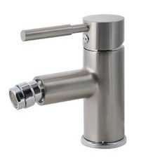 Bidet Armatur Wasserhahn tief, Einhebelmischer Nickel Oberfläche 15cm