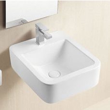 Waschbecken Hänge Aufsatz Lavabo Keramik 46x38cm