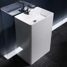 Stand Waschbecken Lavabo Gussmarmor 60x42cm