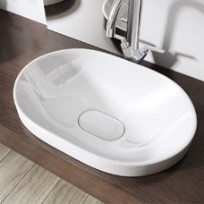 Aufsatzwaschbecken Lavabo Keramik 58x40 cm oval