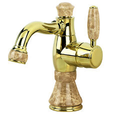 Armatur Prunk Marmor Gold Wasserhahn drehbar 19,5cm