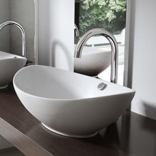 Aufsatz Waschschale Lavabo Keramik oval 58x38cm