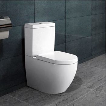 Stand-WC Toilette mit Spülkasten mit Deckel Nano