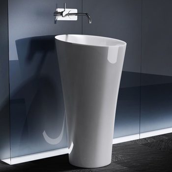 Stand Waschbecken Lavabo Gussmarmor 40x35cm