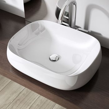 Lavabo Aufsatzwaschbecken Keramik 50x38cm