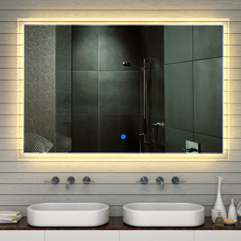 Badspiegel LED mit Touch-Schalter 180x120cm Badezimmerspiegel