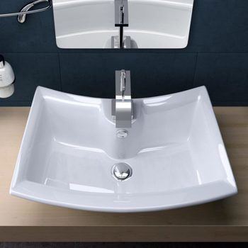 Aufsatz Waschbecken Lavabo Keramik  58x38cm