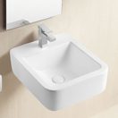 Waschbecken Hänge Aufsatz Lavabo Keramik 46x38cm